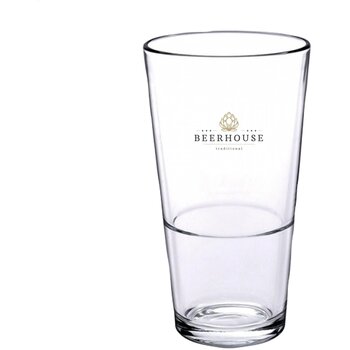 Bierglas Vaasje Stapelbaar 340 Ml Transparant