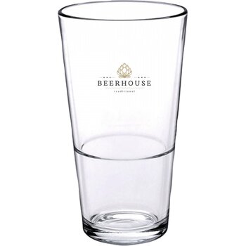 Bierglas Vaasje Stapelbaar 340 Ml Transparant