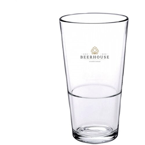 Bierglas Vaasje Stapelbaar 340 Ml Transparant