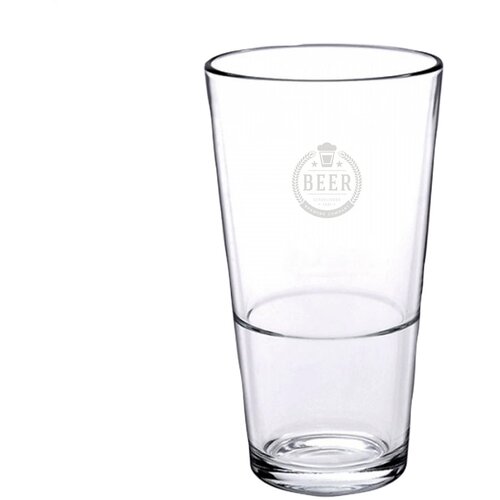 Bierglas Vaasje Stapelbaar 340 Ml Transparant