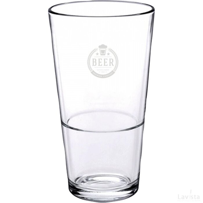 Bierglas Vaasje Stapelbaar 340 Ml Transparant
