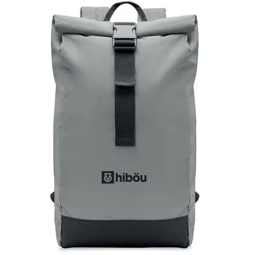 Reflecterende rolltop rugzak Bright rollpack mat zilver