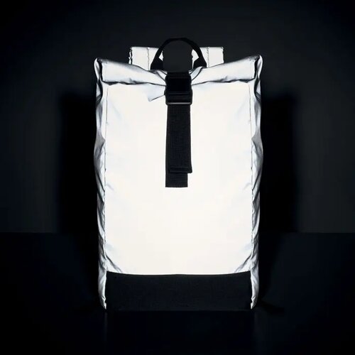 Reflecterende rolltop rugzak Bright rollpack mat zilver