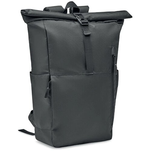 300d rpet rolltop rugzak Valley rollpack zwart