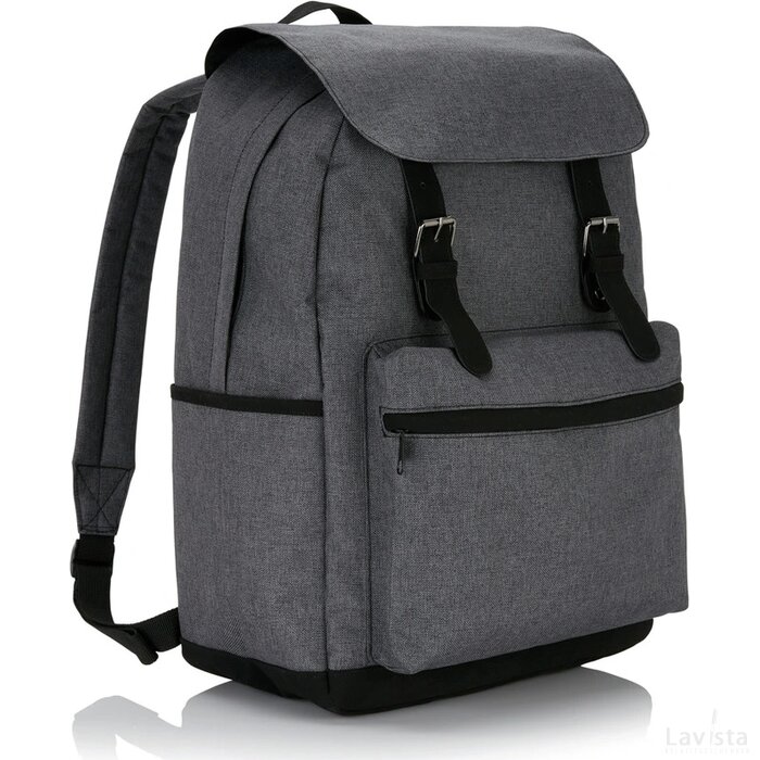 Laptop rugtas met magnetische gesp PVC-vrij grijs