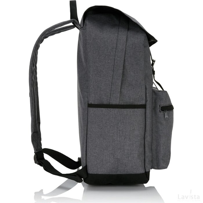 Laptop rugtas met magnetische gesp PVC-vrij grijs