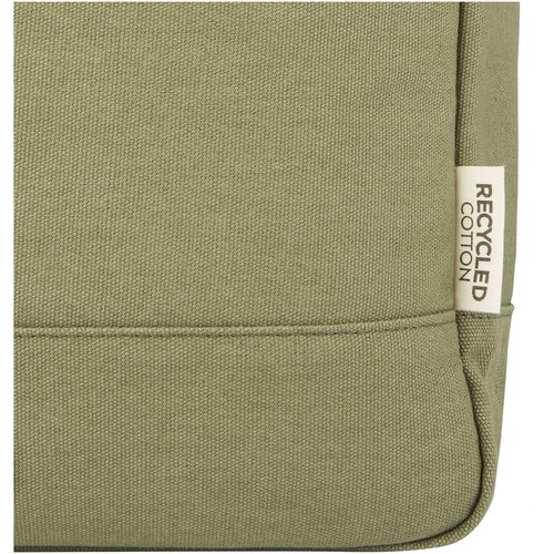 Joey 15 inch GRS gerecyclede canvas rolltop laptoprugzak 15 l Olijf groen