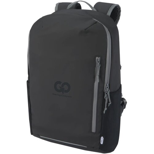 Aqua GRS gerecyclede waterbestendige 15" laptoprugzak 21 l Zwart