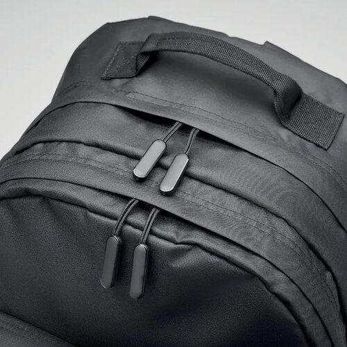 300d rpet laptop rugzak Valley backpack zwart