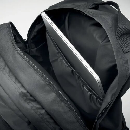 300d rpet laptop rugzak Valley backpack zwart