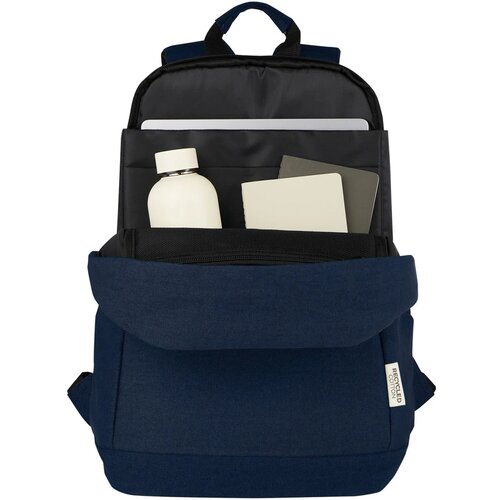 Joey 15,6 inch GRS gerecyclede canvas antidiefstal laptoprugzak 18 l Navy