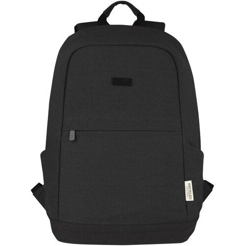Joey 15,6 inch GRS gerecyclede canvas antidiefstal laptoprugzak 18 l Zwart