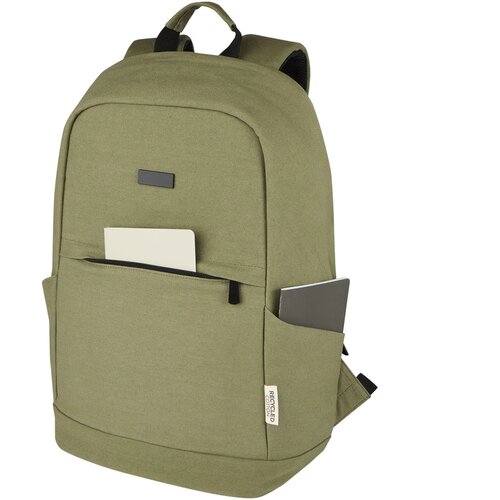 Joey 15,6 inch GRS gerecyclede canvas antidiefstal laptoprugzak 18 l Olijf groen