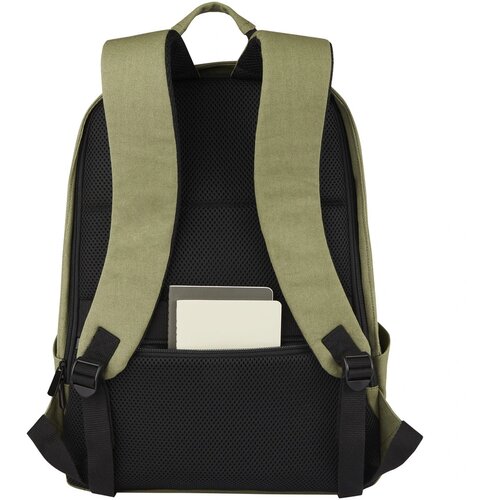 Joey 15,6 inch GRS gerecyclede canvas antidiefstal laptoprugzak 18 l Olijf groen