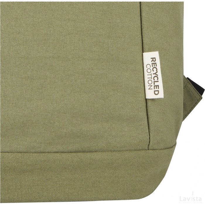 Joey 15,6 inch GRS gerecyclede canvas antidiefstal laptoprugzak 18 l Olijf groen