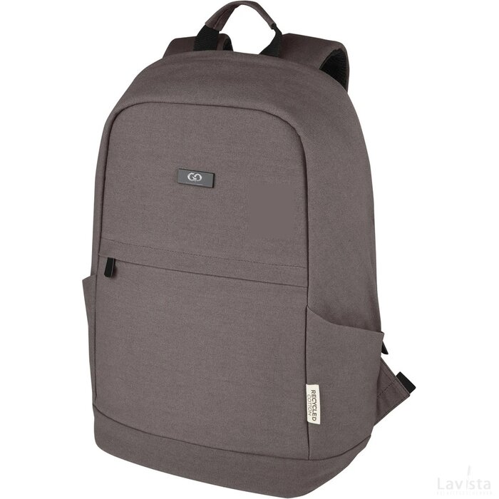 Joey 15,6 inch GRS gerecyclede canvas antidiefstal laptoprugzak 18 l Grijs