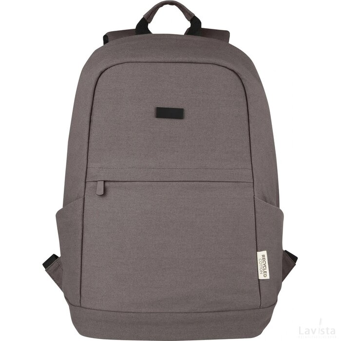 Joey 15,6 inch GRS gerecyclede canvas antidiefstal laptoprugzak 18 l Grijs