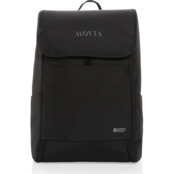 Swiss Peak Fern AWARE™ RPET allover zip 15" laptop rugzak zwart Swiss Peak Fern AWARE™ RPET allover zip 15" laptop rugzak zwart