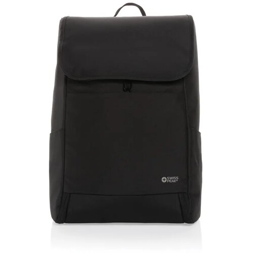Swiss Peak Fern AWARE™ RPET allover zip 15" laptop rugzak zwart