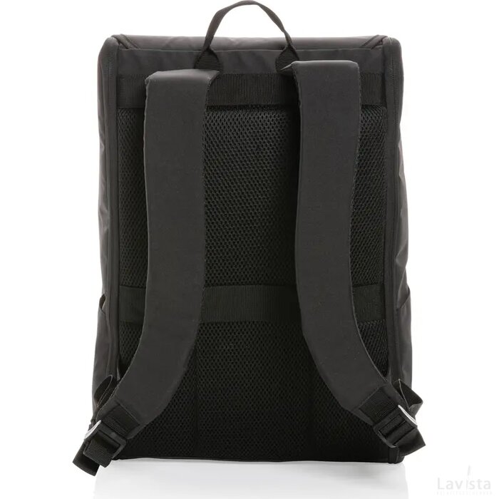 Swiss Peak Fern AWARE™ RPET allover zip 15" laptop rugzak zwart