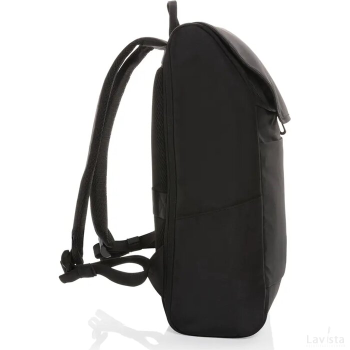 Swiss Peak Fern AWARE™ RPET allover zip 15" laptop rugzak zwart