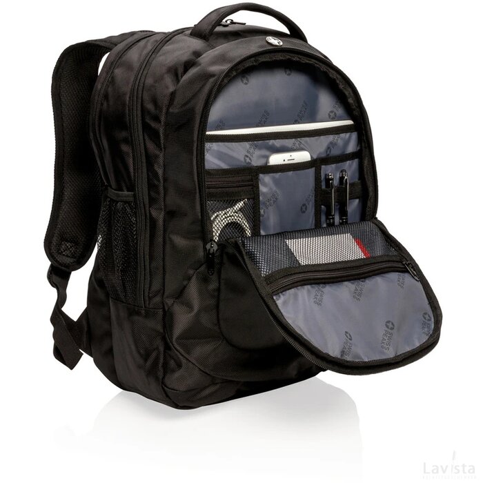 Outdoor laptop rugtas zwart