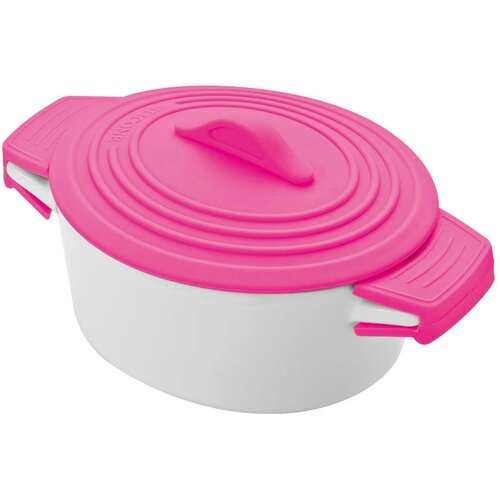 Porceleinen gourmetschaaltjes Zwenkau roze paars