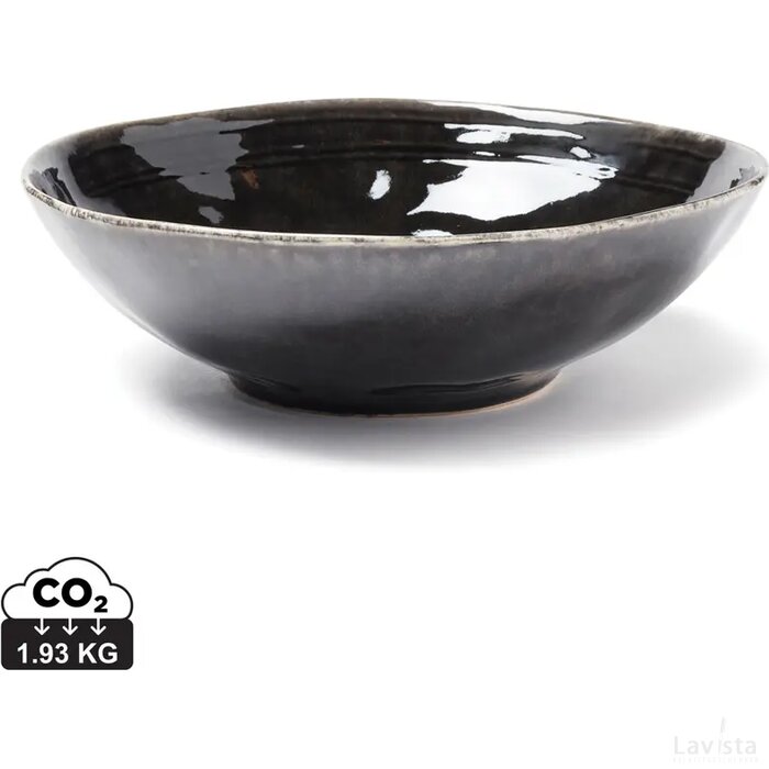 VINGA Nomimono diepe schaal 30 cm zwart