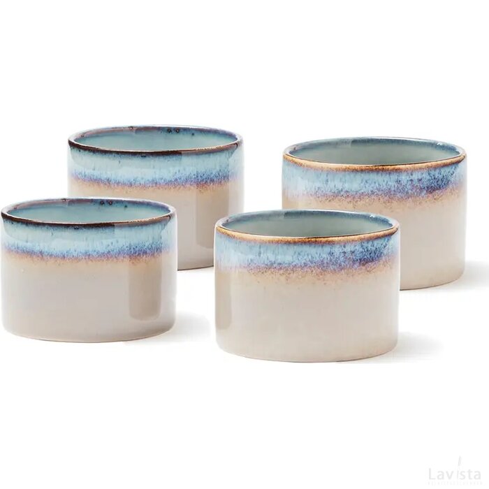 VINGA Nomimono kleine schaaltjes, set van 4 stuks wit