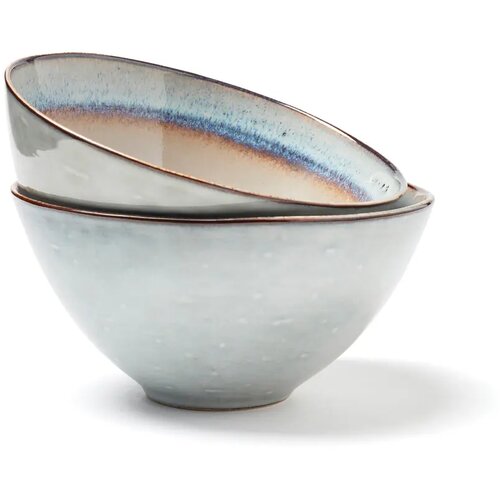 VINGA Nomimono schaal 15.5 cm, set van 2 stuks wit