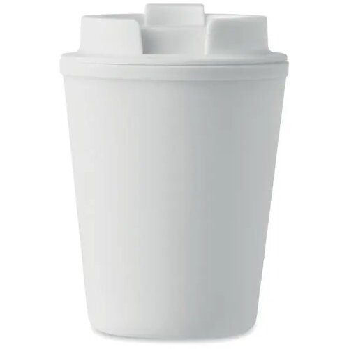 Gerecyclede pp beker 300 ml Tridus wit 300 ml
