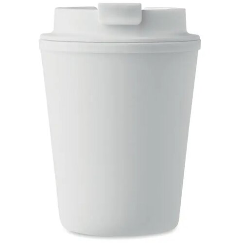 Gerecyclede pp beker 300 ml Tridus wit 300 ml