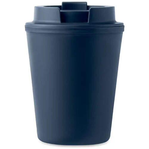 Gerecyclede pp beker 300 ml Tridus donker marineblauw 300 ml