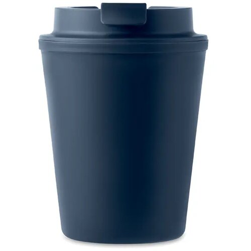 Gerecyclede pp beker 300 ml Tridus donker marineblauw 300 ml