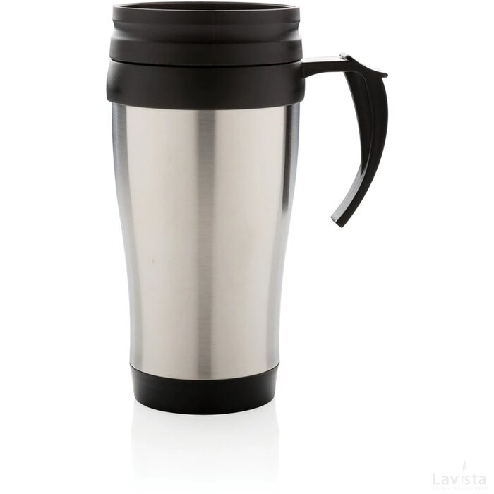 Roestvrijstalen mok zilver