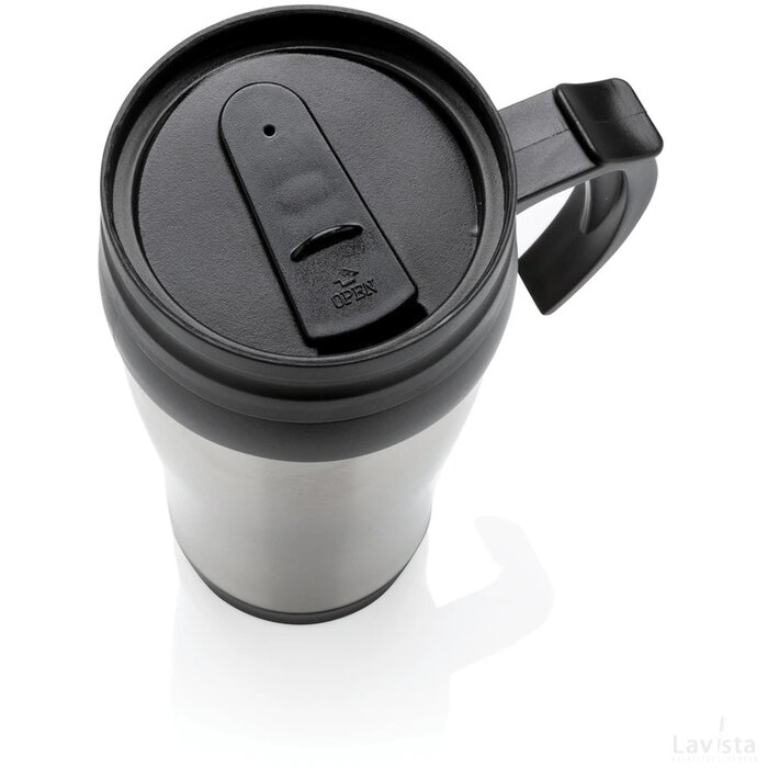 Roestvrijstalen mok zilver