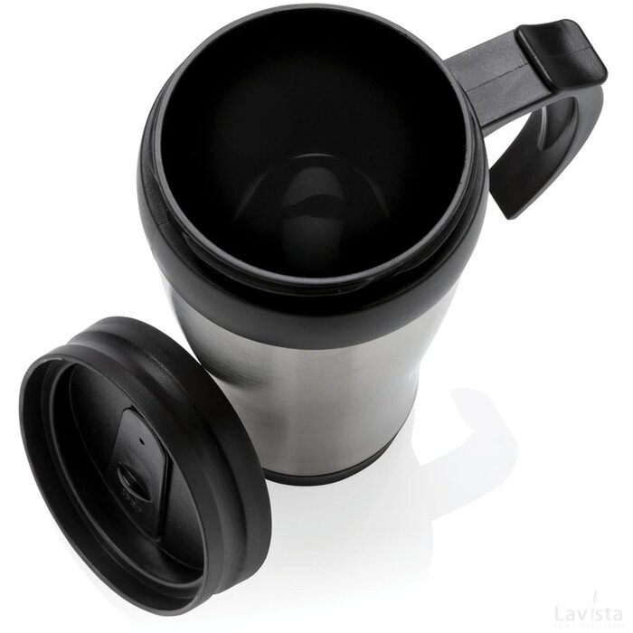 Roestvrijstalen mok zilver