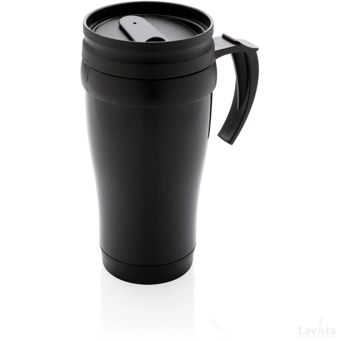 Roestvrijstalen mok zwart