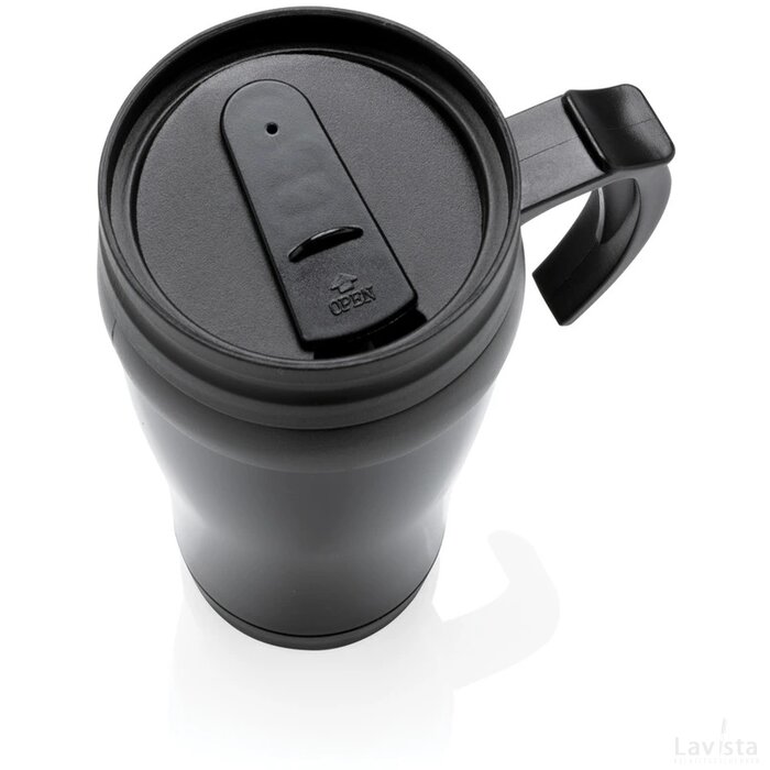 Roestvrijstalen mok zwart