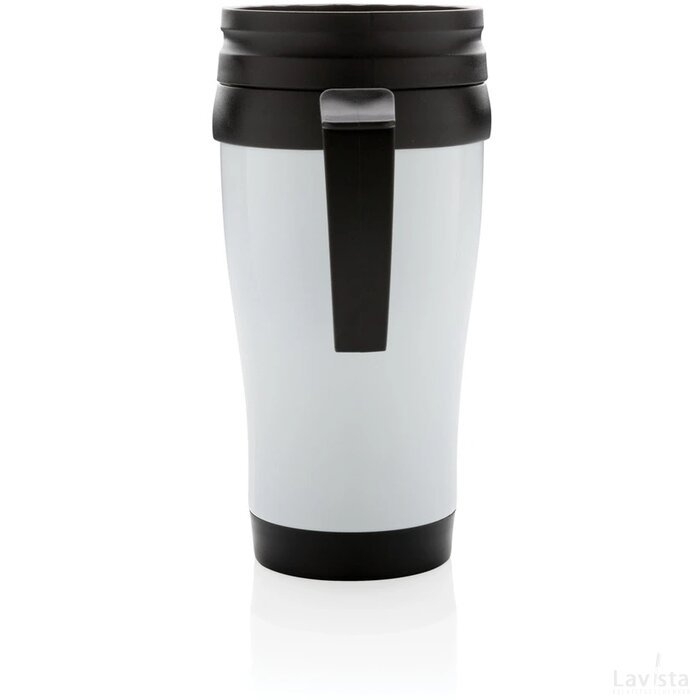 Roestvrijstalen mok wit