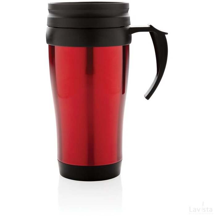 Roestvrijstalen mok rood