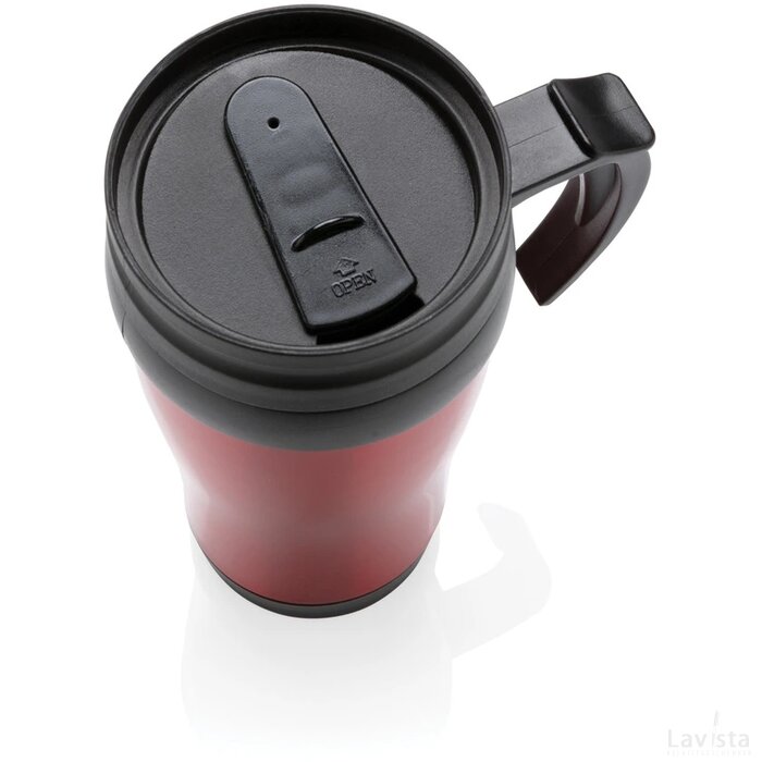 Roestvrijstalen mok rood