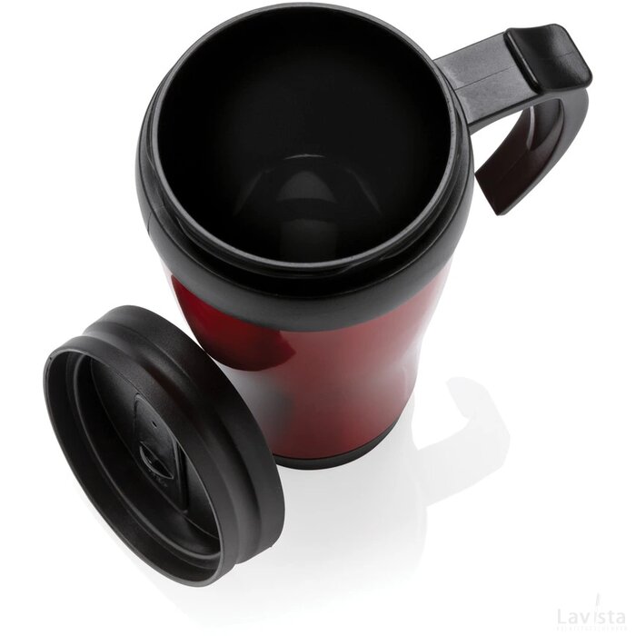 Roestvrijstalen mok rood