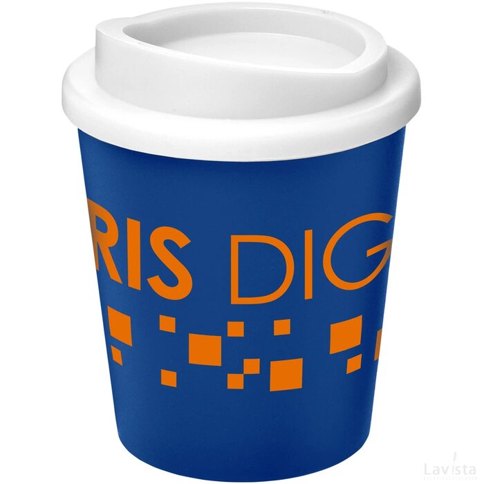 Americano® espresso 250 ml geïsoleerde beker blauw,Wit Blauw, Wit Blauw/Wit
