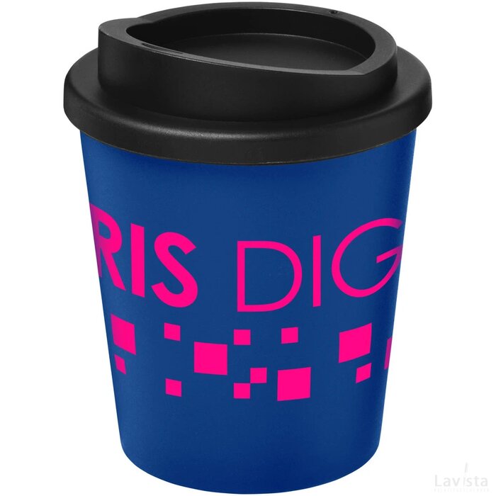 Americano® espresso 250 ml geïsoleerde beker blauw,Zwart Blauw, Zwart Blauw/Zwart