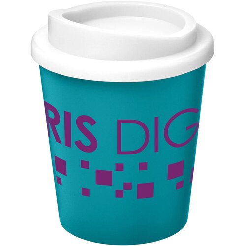 Americano® espresso 250 ml geïsoleerde beker aqua blauw,Wit Aqua blauw, Wit Aqua blauw/Wit