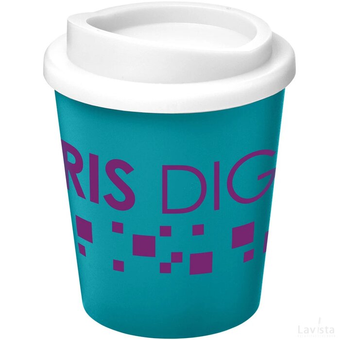 Americano® espresso 250 ml geïsoleerde beker aqua blauw,Wit Aqua blauw, Wit Aqua blauw/Wit