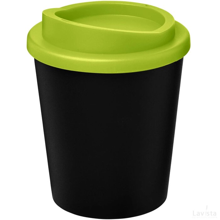 Americano® espresso 250 ml geïsoleerde beker Zwart,Lime Zwart, Lime Zwart/Lime