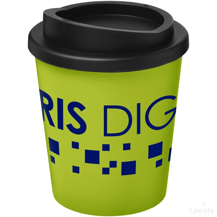 Americano® espresso 250 ml geïsoleerde beker Lime,Zwart Lime, Zwart Lime/Zwart