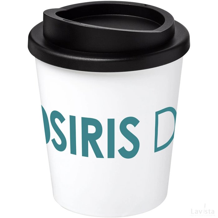 Americano® espresso 250 ml geïsoleerde beker Wit,Zwart Wit, Zwart Wit/Zwart